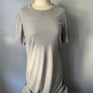 H&M Divided Light Gray Ribbed Tee Dress
